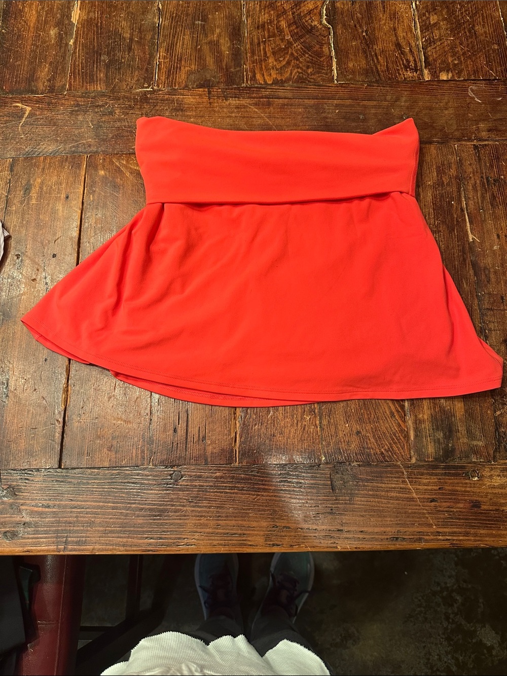 Ingrid & Isabel  Red Circle Skater Skirt with Fold-Over Waistband